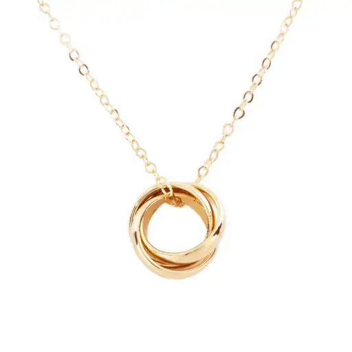 [5550] 5550 Collar Aros Entrelazados 45 Cm