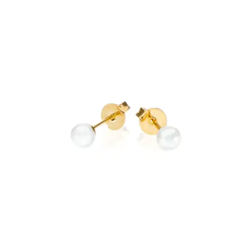 3542 Broquel Botón Perla 4mm